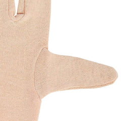 Kuber Industries Cotton 2 Piece Hand Gloves Set - Cream, Standard