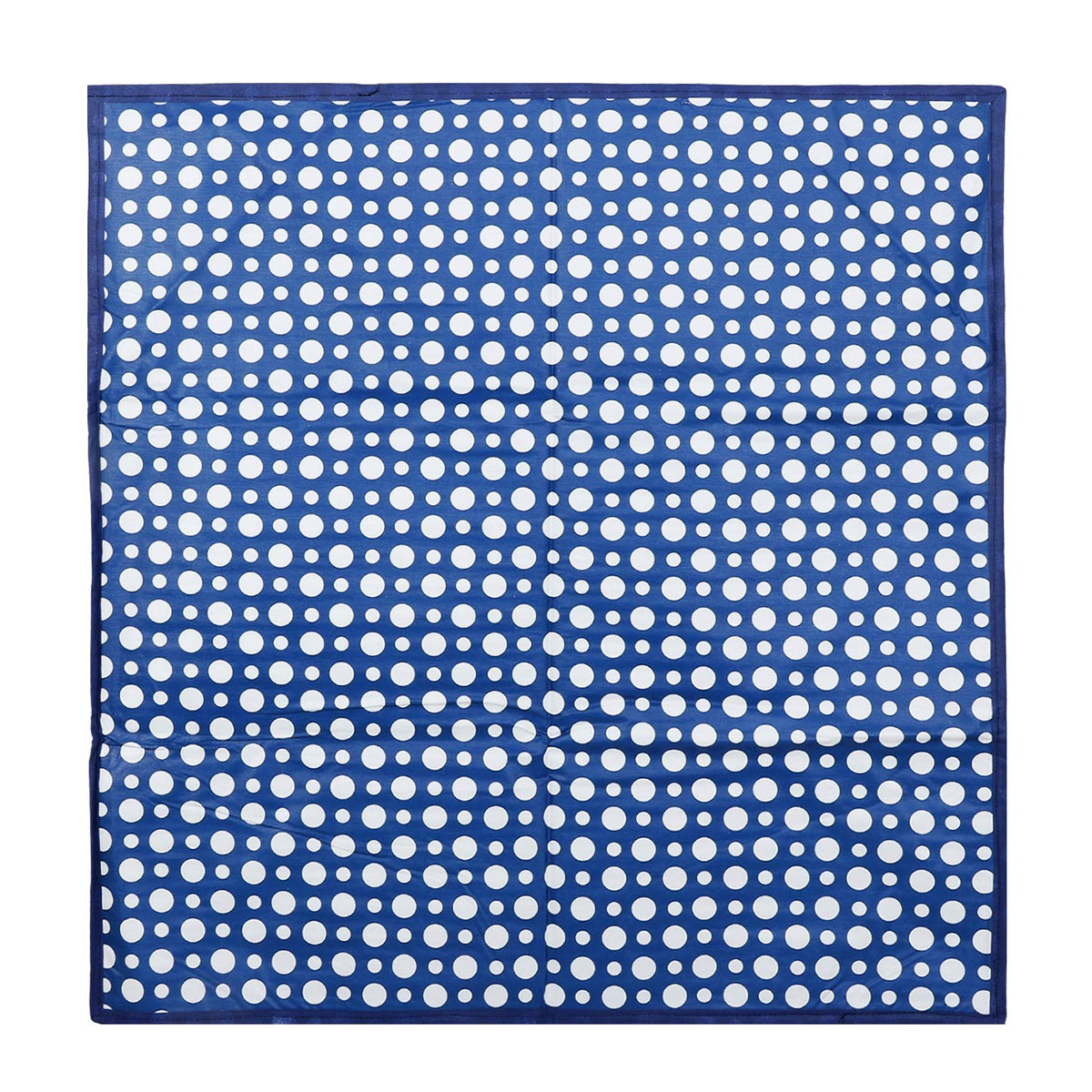 Kuber Industries Dots Design PVC Reversible Food Mat Mattress Protector Bed Server (Blue) CTKTC33199