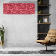 Kuber Industries 3D Design 2 Piece PVC Split Indoor and Outdoor AC Cover for 1.5 Ton Capacity - Maroon (CTKTC01712), Standard