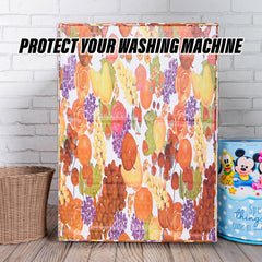 Heart Home Washing Machine Cover | Fruit Print Washing Machine Cover | PVC | Front Load Washing Machine Cover | Multi