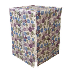 Kuber Industries Circle Design PVC Front Load Fully Automatic Washing Machine Cover - Multicolour