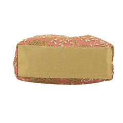 Kuber Industries Polyester Embroidered Potli Batwa Pouch Bag for Women (Peach)