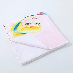 Kuber Industries Disney Princess Microfiber Soft Kids Bath Towel (Multi)