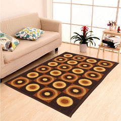 Heart Home Cotton Carpet for Living Room (Brown) Set of 1 Pc CTHH07631