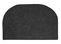 Kuber Industries D-Shape Durable Microfiber Door Mat, Heavy Duty Doormat,(14'' x 23'', Grey)-KUBMART12165, Standard