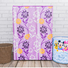 Heart Home Washing Machine Cover | Flower Print Washing Machine Cover | Knitting Polyester | Top Load Semi-Automatic Washing Machine Cover | Purple