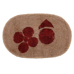 Heart Home Cotton 4 Pieces Anti Slip Door Mat 14.5"x21.5" (Brown) - CTHH8496