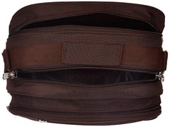 Kuber Industries Canvas Sling Bag For Men|Brown|