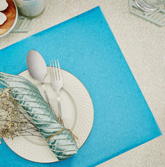 Kuber Industries 6 Pieces PVC Refrigerator/Fridge Multipurpose Drawer Mat Set(Blue)-CTKTC32286