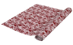 Kuber Industries Kitchen Drawer/Cabinet Shelf Mat|Flower Design with PVC Material|Adjustable Size 5 MTR Roll 5 Mtr Roll (Cream)-CTKTC040186, Polyvinyl Chloride