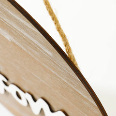 Kuber industries Door Decor Panel|Wall Hanging Wooden Frame Board|Decorative Items for Living Room, Bedroom, Entrance (Brown)