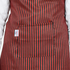 Heart Home Linning Printed Apron with 1 Front Pocket- Pack of 3 (Black & Maroon)-50HH0745