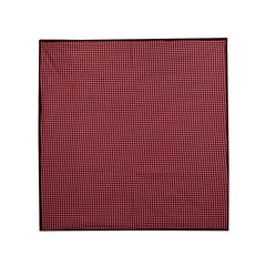 Kuber Industries Checkered Design Microfiber Food Mat Mattress Protector Bed Server (Maroon)