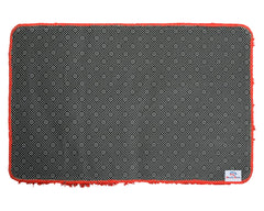 Heart Home Designer Soft, Lightweight Velvet Door Mats for Entry, Patio, Porch, Bedroom, Living Room- Pack of 2 (Red)-50HH01084