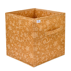 Heart Home Metalic Printed Multi-Utility Organizer, Storage box, Closet For Clothes, Toys With Handle- Pack of 4 (Brown)-HS43HEARTH26211