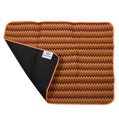 Heart Home Wave Design Bed Server Food Mat, Bedsheet Protector, Oil & Waterproof (Multi)-HS_38_HEARTH21047