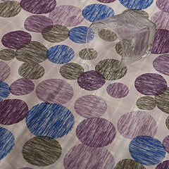 Kuber Industries Circle Design PVC Waterproof Mattress Protector Sheet - Multicolour