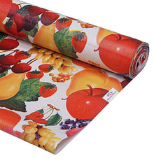 Heart Home Multiuses Vegetable Print Shelf Liners for Kitchen Shelves, cupboards, Wardrobe, Drawer, 5 Mtr (Red) 52HH4078