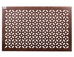 Heart Home Rectangular Soft Leather Table Placemats, Set of 4 (Copper), Standard (HS39HEARTH021919)