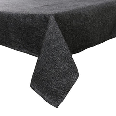 Kuber Industries Heat Resistant, Antislip Jute Center Table Cover for Home Decor, 40"x60" (Black)