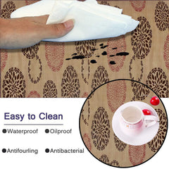 Heart Home Multiuses Rangoli Print Shelf Liners for Kitchen Shelves, cupboards, Wardrobe, Drawer, 10 Mtr (Beige) 52HH4089