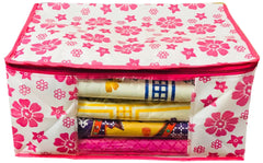 Kuber Industries 2 Piece Non Woven Saree Cover Set, Pink (SS01)