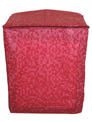 Kuber Industries 3D Design PVC Top Load Semi Automatic Washing Machine Cover - Pink