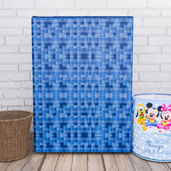 Heart Home Washing Machine Cover | Shelf Check Washing Machine Cover | Soft PVC | Top Load Semi-Automatic Washing Machine Cover | Blue