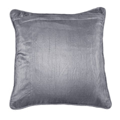 Kuber Industries Cushion Cover | Sofa Cushion Covers | Square Cushion Covers | Jute Cushion Covers | Couch Cushion Covers | Set of 5 | 16 Inch | Gray