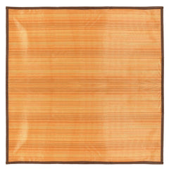 Kuber Industries Polyvinyl Chloride PVC Reversible Food Mat|Water Proof & Digital Floral Print|Bedsheet Protector (Brown, Pack of 1)
