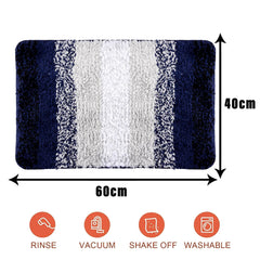 Heart Home Door Mat | Dust Trapper Mat | Door Entrance Mat | Anti-Skid Door Mat | Floor Mat for Home Entrance | Blue Patta Rainbow Mat | Entryway Door Mat | Pack of 2 | Gray