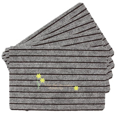 Kuber Industries Floor |Stylish Door Mat|Durable & Easy to Maintain|Multi-Utility Floor for Living Room,Bedroom,Bathroom,Kitchen,Entrances|38 x 58 cm|Brown, Pack of 5