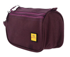 Heart Home Toiletry Travel Bags Shaving Kit/Pouch/Bag for Men and Women with 2 Main Compartment (Set of 2, Wine)-HEART11930