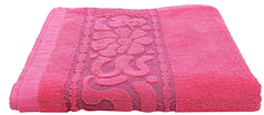 Kuber Industries Cotton Bath Towel 30"x60" (Pink, 4 Pieces Full Size), CTKTC13799