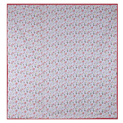Kuber Industries Lightweight Floral Design Cotton Reversible Double Bed Dohar|AC Blanket for Home & Travelling (Red)