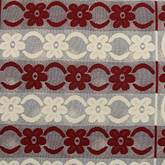 Kuber Industries Flower Cotton Floral Sofa Cover, 70" x 29", Set of 6, Brown, Standard (CTSOFA029)