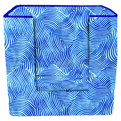 Kuber Industries Laheriya Printed 6 Piece Non Woven Shirt Stacker Wardrobe Organizer Set, (Blue)-CTKTC31839 - CTKTC035107