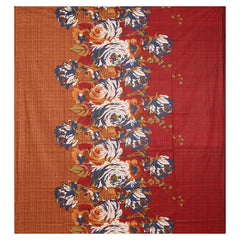 Kuber Industries 180 TC Cotton Double Bedsheet with Two Pillow Covers - Red