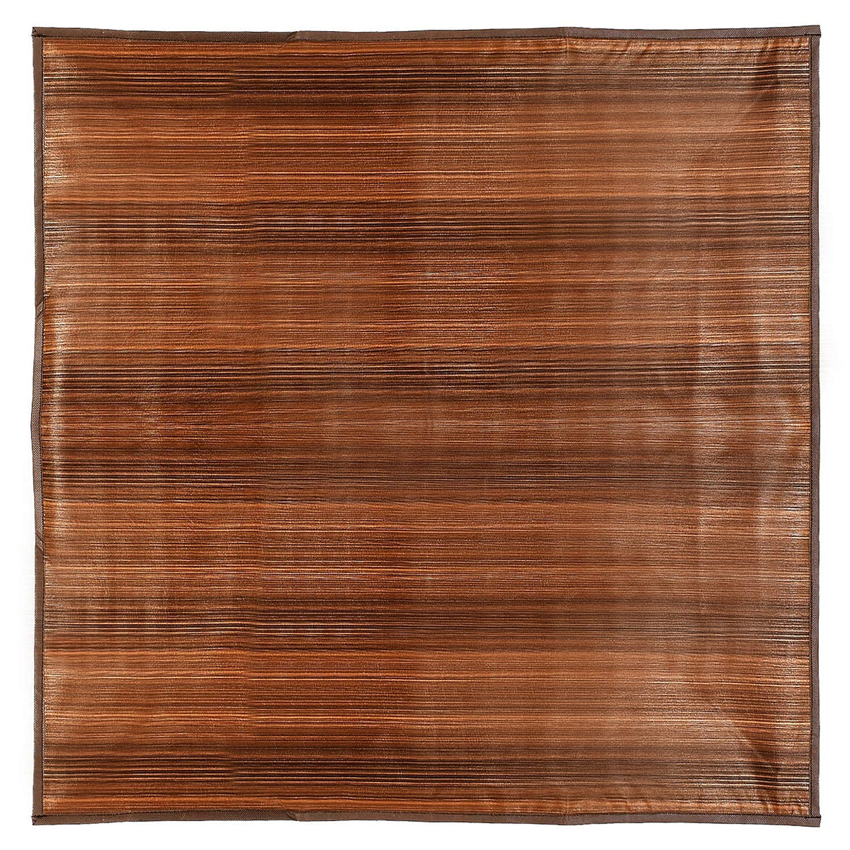 Kuber Industries Polyvinyl Chloride PVC Reversible Food Mat|Water Proof & Digital Floral Print|Bedsheet Protector (Brown, Pack of 1)