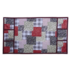 Kuber Industries 3D Checkered Design PVC Fridge/Refrigerator Top Cover (Maroon)