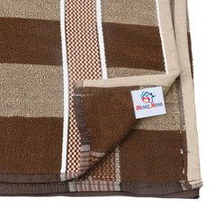 Heart Home Cotton Bath Towel Super Soft, Fluffy, and Absorbent, Perfect for Daily Use 100% Cotton Towels, 500 GSM (Brown)-HEART11596