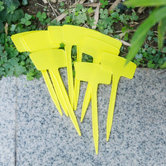 Kuber Industries Garden Tags/Plant Lables Tag|Markers lables for Garden Plant| Pack of 10 (Yellow)