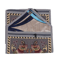 Kuber Industries Cotton 1 Piece Wall Hanging Magazine Letter Holder (Grey),CTKTLUG799