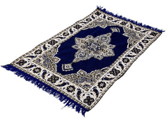 Heart Home 4.5 x3 Feet Superfine Velvet Carpet|Rug|Living Room|Bedroom|Hall (Blue), Standard (HS_36_HEARTH019567)