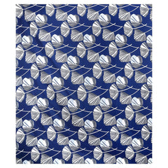 Kuber Industries Flower Design Glace Cotton Double Bedsheet with 2 Pillow Covers (Blue) - CTKTC040423