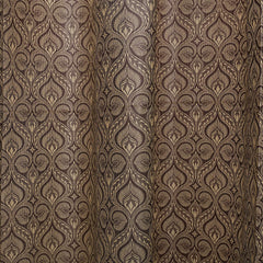 Heart Home PVC Shower Curtain 7 Feet (Coffee)- CTHH02169
