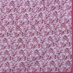 Heart Home Lightweight Tropical Plant Design Cotton Reversible Double Bed Dohar|AC Blanket for Home & Travelling (Pink)
