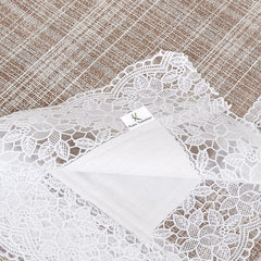 Kuber Industries Check Print PVC Dining Table Cover/Table Cloth for Home Decorative Luxurious 6 Seater, 60"x90" (Sand) 54KM4273