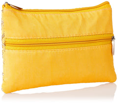 Kuber Industries Embroidery Women Hand Purse Wallet For Party, Wedding, Dating (Yellow) (HS39KUBMART022024) Rectangular