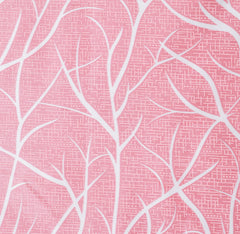 Kuber Industries Tree Printed 7 Feet Door Curtain for Living Room, Bed Room, Kids Room with 8 Eyelet- Pack of 2 (Pink)-HS43KUBMART25583, Standard